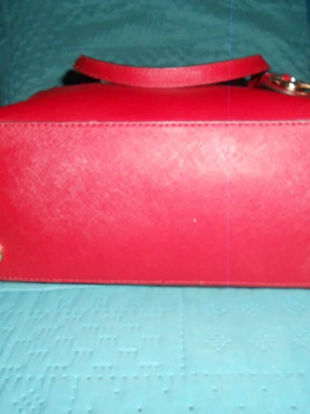 Michael Kors Saffiano Leather Tote Cherry red color medium VGC